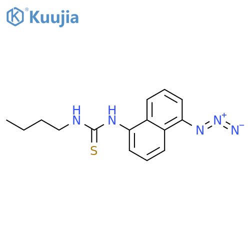 Thiourea, N-(5-azido-1-naphthalenyl)-N'-butyl- structure