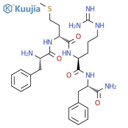 H-Phe-D-Met-Arg-Phe-NH2 trifluoroacetate salt structure