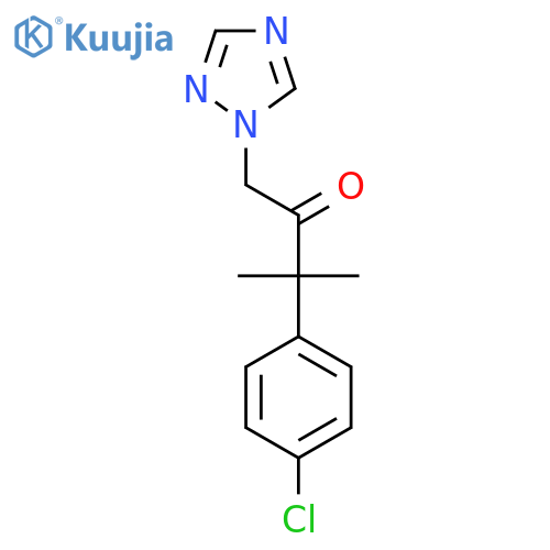 2-Butanone, 3-(4-chlorophenyl)-3-methyl-1-(1H-1,2,4-triazol-1-yl)- structure