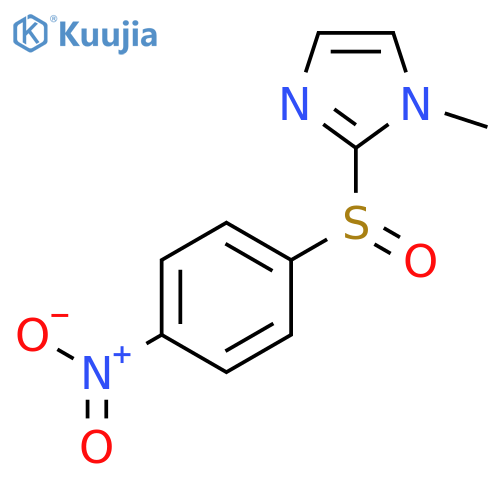 1H-IMIDAZOLE, 1-METHYL-2-[(4-NITROPHENYL)SULFINYL]- structure