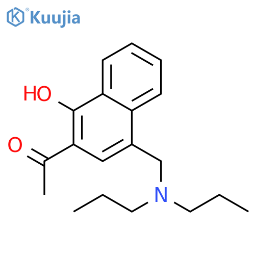 ETHANONE, 1-[4-[(DIPROPYLAMINO)METHYL]-1-HYDROXY-2-NAPHTHALENYL]- structure
