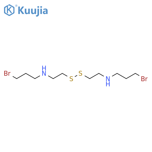 1-Propanamine, N,N'-(dithiodi-2,1-ethanediyl)bis[3-bromo- structure