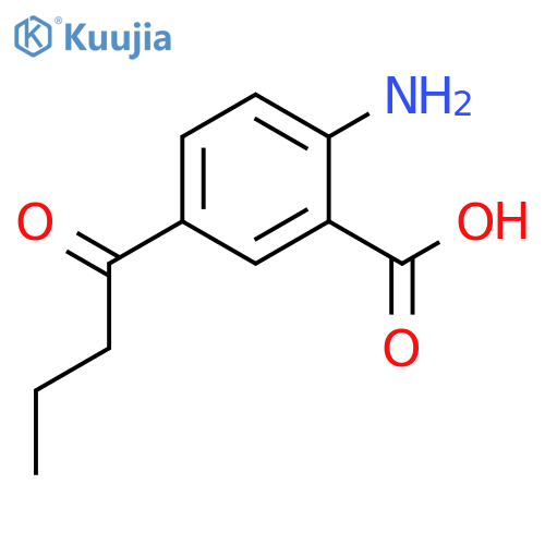 BENZOIC ACID, 2-AMINO-5-(1-OXOBUTYL)- structure