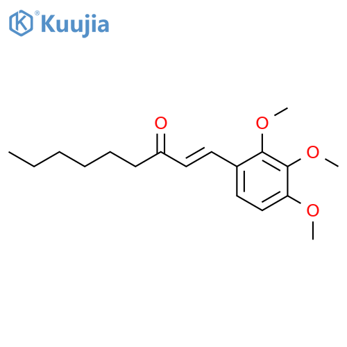 (E)-1-(2,3,4-trimethoxyphenyl)non-1-en-3-one structure