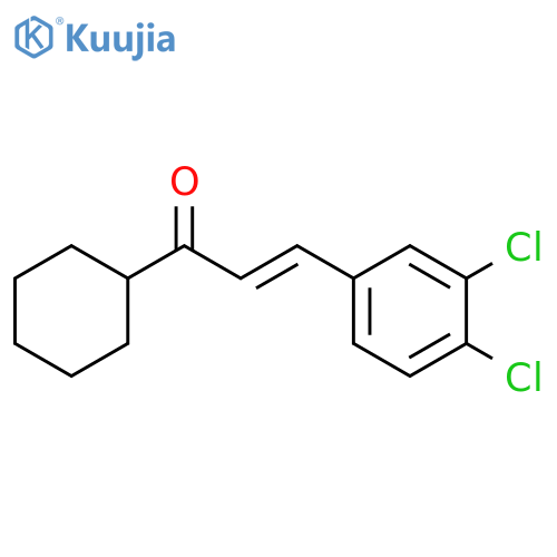(E)-1-cyclohexyl-3-(3,4-dichlorophenyl)prop-2-en-1-one structure