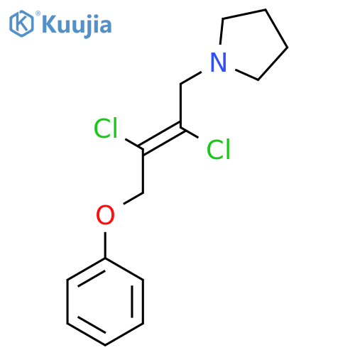 Pyrrolidine, 1-(2,3-dichloro-4-phenoxy-2-butenyl)- structure