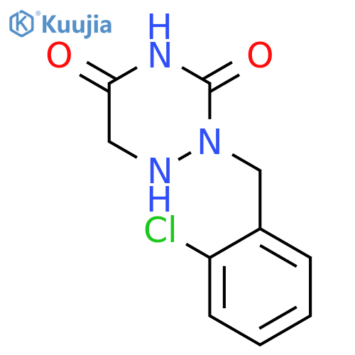1,2,4-TRIAZINE-3,5(2H,4H)-DIONE, 2-[(2-CHLOROPHENYL)METHYL]DIHYDRO- structure