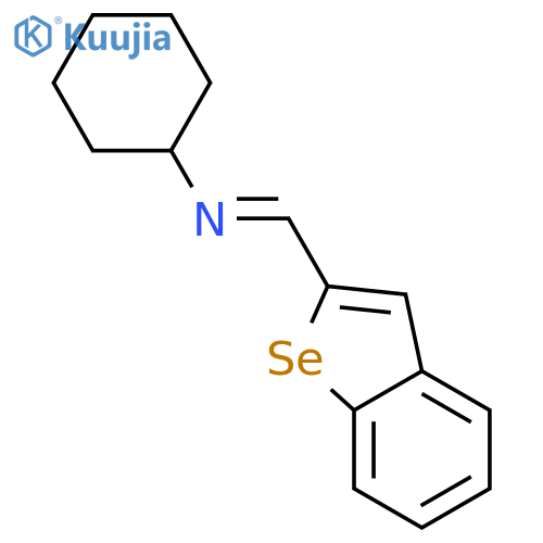 CYCLOHEXANAMINE, N-(BENZO[B]SELENOPHENE-2-YLMETHYLENE)- structure