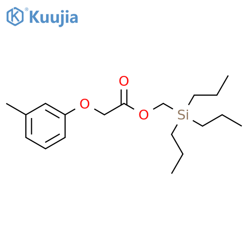 ACETIC ACID, (3-METHYLPHENOXY)-, (TRIPROPYLSILYL)METHYL ESTER structure