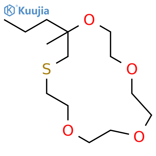 1,4,7,10-Tetraoxa-13-thiacyclopentadecane, 11-methyl-11-propyl- structure