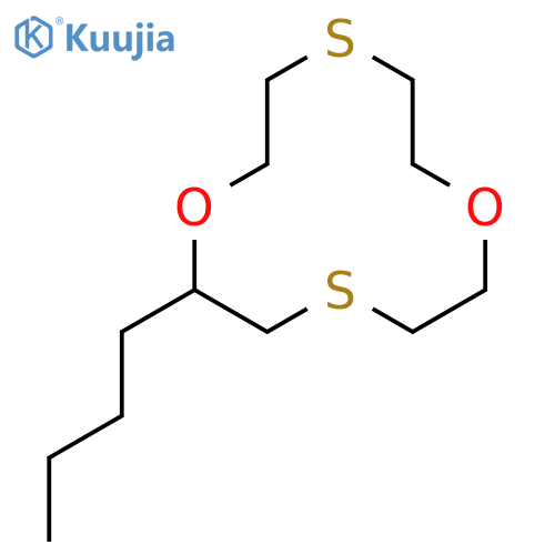1,7-DIOXA-4,10-DITHIACYCLODODECANE, 2-BUTYL- structure