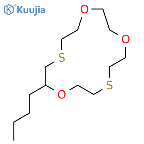 1,4,10-Trioxa-7,13-dithiacyclopentadecane, 9-butyl- structure