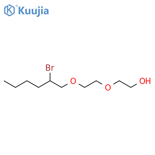 Ethanol, 2-[2-[(2-bromohexyl)oxy]ethoxy]- structure