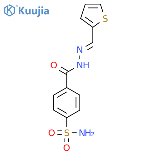 BENZOIC ACID, 4-(AMINOSULFONYL)-, (2-THIENYLMETHYLENE)HYDRAZIDE structure