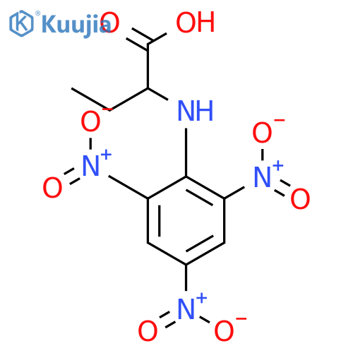 Butanoic acid, 2-[(2,4,6-trinitrophenyl)amino]- structure