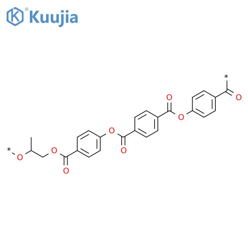 POLY[OXY(METHYL-1,2-ETHANEDIYL)OXYCARBONYL-1,4-PHENYLENEOXYCARBONYL-1,4-PHENYLENECARBONYLOXY-1,4-PHENYLENECARBONYL] structure