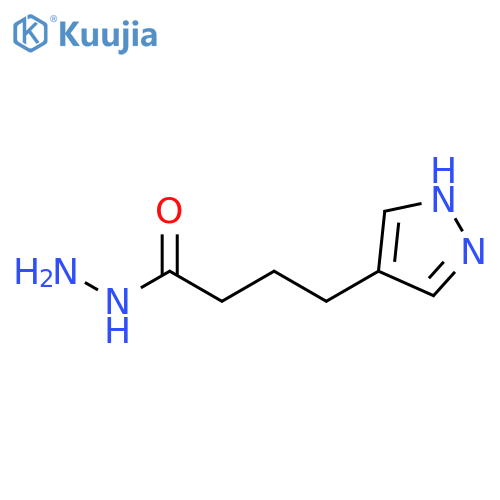 1H-PYRAZOLE-4-BUTANOIC ACID, HYDRAZIDE structure