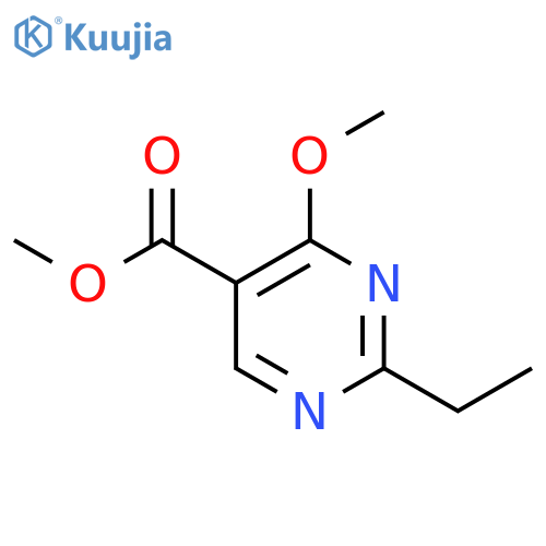 5-Pyrimidinecarboxylic acid, 2-ethyl-4-methoxy-, methyl ester structure