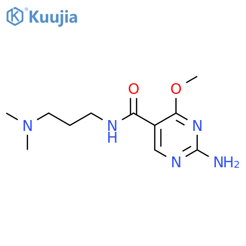 5-Pyrimidinecarboxamide,2-amino-N-[3-(dimethylamino)propyl]-4-methoxy- structure
