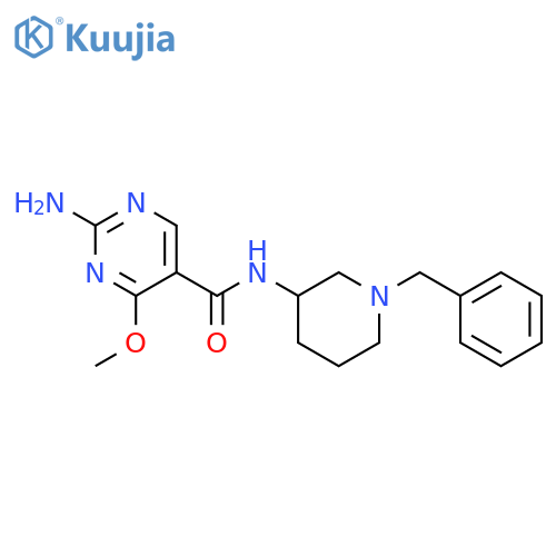 5-Pyrimidinecarboxamide,2-amino-4-methoxy-N-[1-(phenylmethyl)-3-piperidinyl]- structure