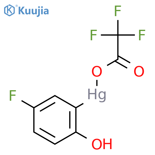 Mercury,(5-fluoro-2-hydroxyphenyl)(trifluoroacetato-O)- (9CI) structure