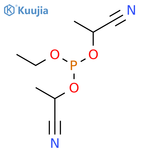 PHOSPHOROUS ACID, BIS(1-CYANOETHYL) ETHYL ESTER structure