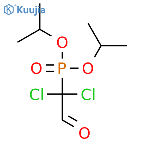 Phosphonic acid, (1,1-dichloro-2-oxoethyl)-, bis(1-methylethyl) ester structure