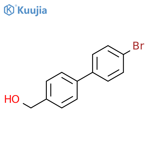 [4-(4-Bromophenyl)phenyl]methanol structure