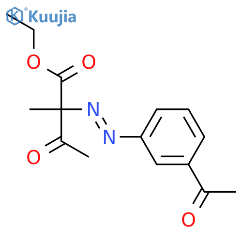 BUTANOIC ACID, 2-[(3-ACETYLPHENYL)AZO]-2-METHYL-3-OXO-, ETHYL ESTER structure