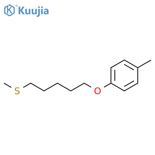 Benzene, 1-methyl-4-[[5-(methylthio)pentyl]oxy]- structure