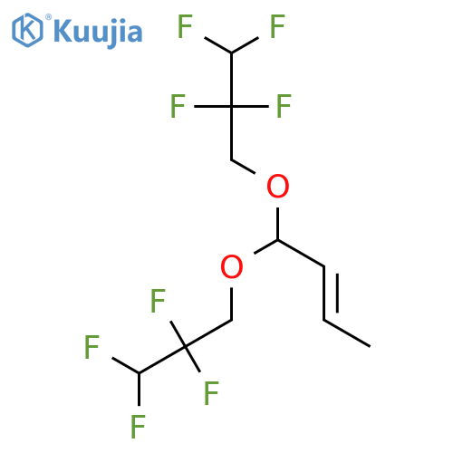 2-Butene, 1,1-bis(2,2,3,3-tetrafluoropropoxy)- structure