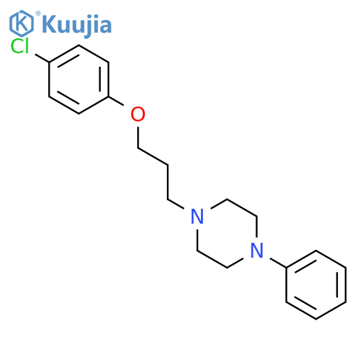Piperazine,1-[3-(4-chlorophenoxy)propyl]-4-phenyl- structure