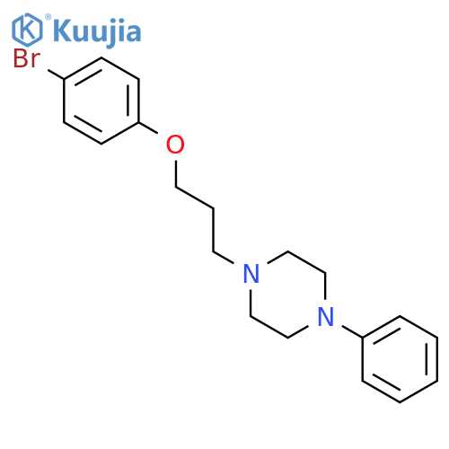 1-[3-(4-bromophenoxy)propyl]-4-phenylpiperazine structure