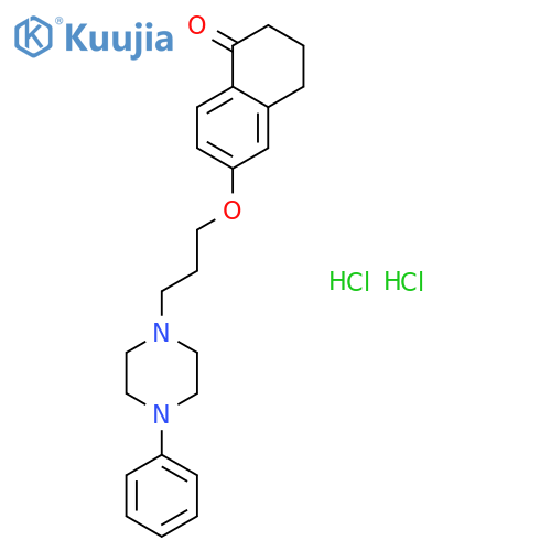 6-[3-(4-phenylpiperazin-1-yl)propoxy]-3,4-dihydronaphthalen-1(2H)-one dihydrochloride structure