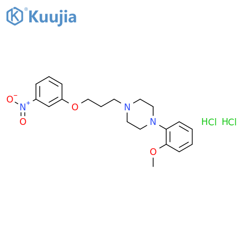 1-(2-methoxyphenyl)-4-[3-(3-nitrophenoxy)propyl]piperazine dihydrochloride structure