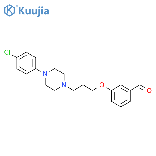 3-{3-[4-(4-chlorophenyl)piperazin-1-yl]propoxy}benzaldehyde structure