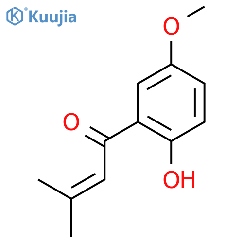 1-(2-Hydroxy-5-methoxy-phenyl)-3-methyl-but-2-en-1-on structure
