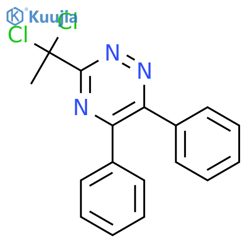1,2,4-TRIAZINE, 3-(1,1-DICHLOROETHYL)-5,6-DIPHENYL- structure