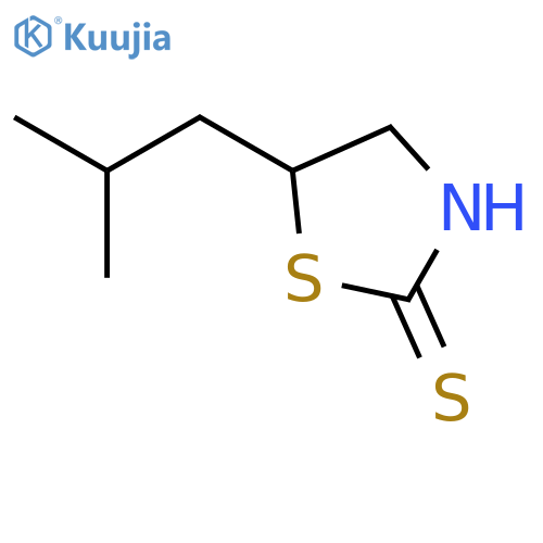 2-Thiazolidinethione, 5-(2-methylpropyl)- structure