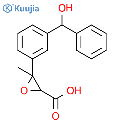 Oxiranecarboxylic acid, 3-[3-(hydroxyphenylmethyl)phenyl]-3-methyl- structure