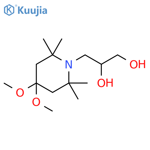 1,2-PROPANEDIOL, 3-(4,4-DIMETHOXY-2,2,6,6-TETRAMETHYL-1-PIPERIDINYL)- structure