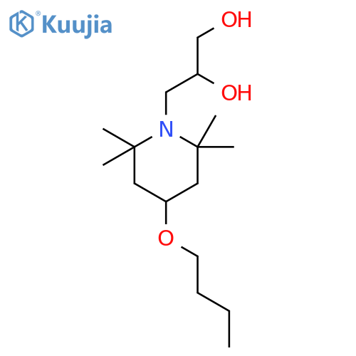 1,2-Propanediol, 3-(4-butoxy-2,2,6,6-tetramethyl-1-piperidinyl)- structure