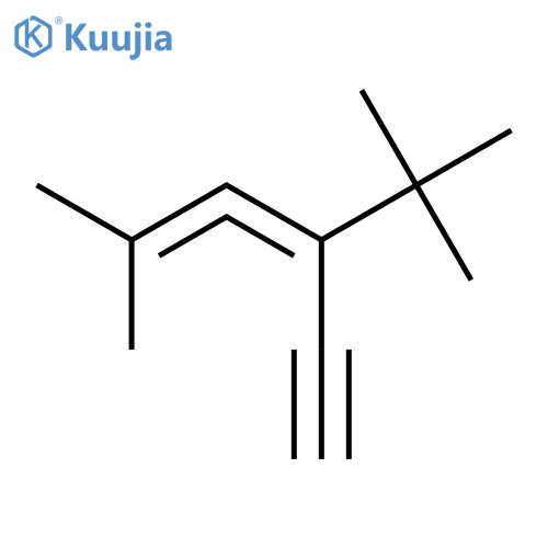 3,4-Hexadien-1-yne, 3-(1,1-dimethylethyl)-5-methyl- structure