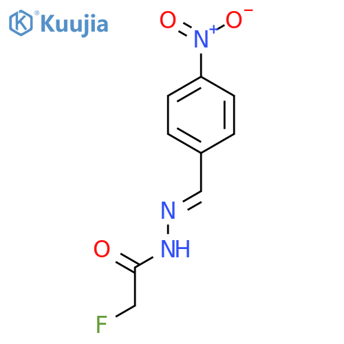 Acetic acid, fluoro-, [(4-nitrophenyl)methylene]hydrazide structure