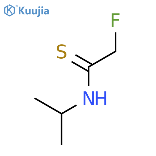 Ethanethioamide, 2-fluoro-N-(1-methylethyl)- structure