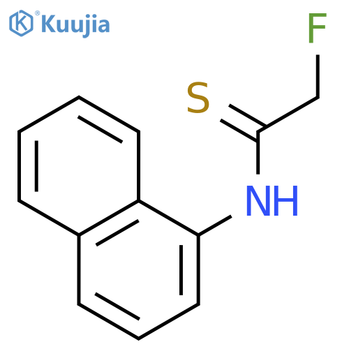 Ethanethioamide, 2-fluoro-N-1-naphthalenyl- structure