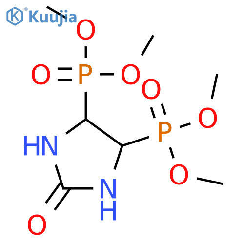 Phosphonic acid, (2-oxo-4,5-imidazolidinediyl)bis-, tetramethyl ester structure