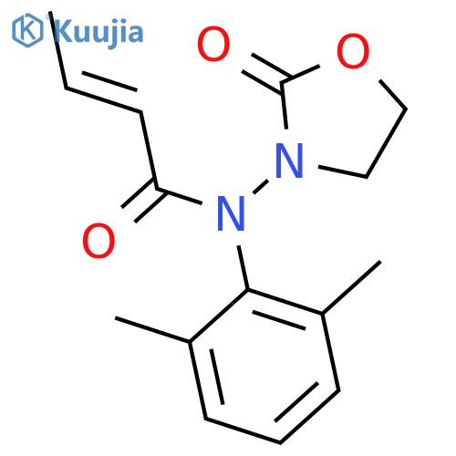 2-BUTENAMIDE, N-(2,6-DIMETHYLPHENYL)-N-(2-OXO-3-OXAZOLIDINYL)- structure