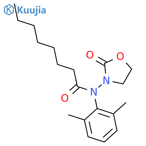 Octanamide, N-(2,6-dimethylphenyl)-N-(2-oxo-3-oxazolidinyl)- structure