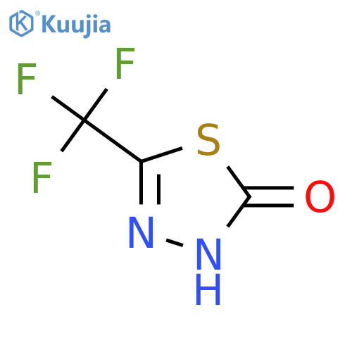 5-(trifluoromethyl)-1,3,4-thiadiazol-2-ol structure